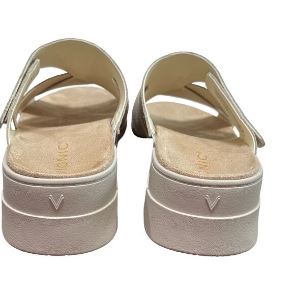 Vionic Uptown Sunset Slide Sandals. Ivory - Picture 3 of 9